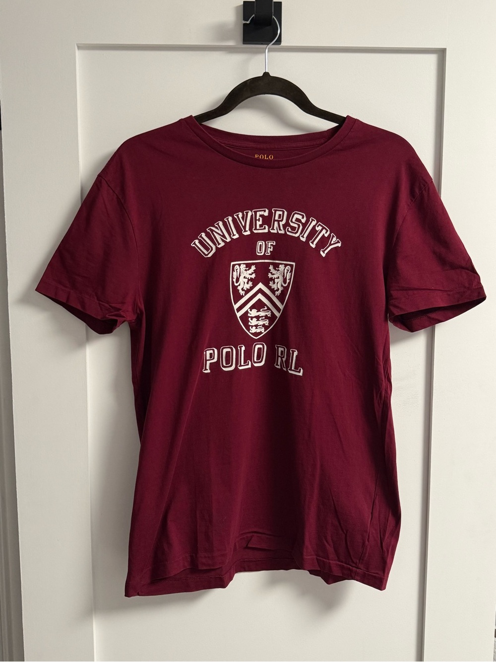 Polo by Ralph Lauren Maroon University Graphic T-Shirt